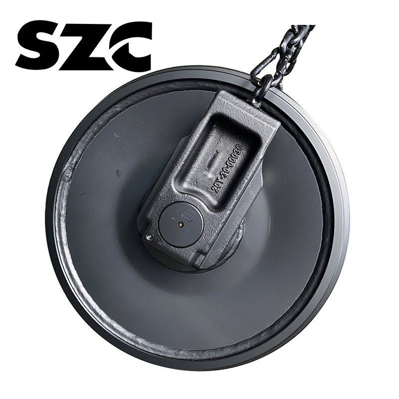 Σφυρηλάτηση 35MnB Pc350 Excavator Front Idler Assembly Mini Crawler Excavator Parts