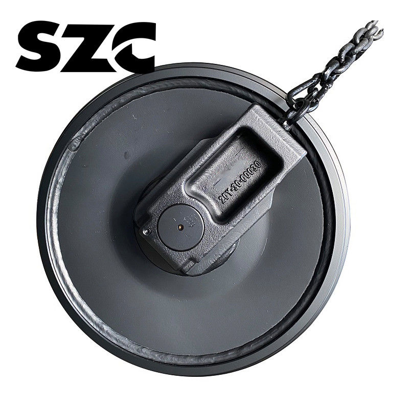 Σφυρηλάτηση 35MnB Pc350 Excavator Front Idler Assembly Mini Crawler Excavator Parts